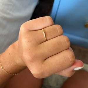 Ferkos Fine Jewelry Real Diamond 14 karat gold ring size 7.75 perfect condition